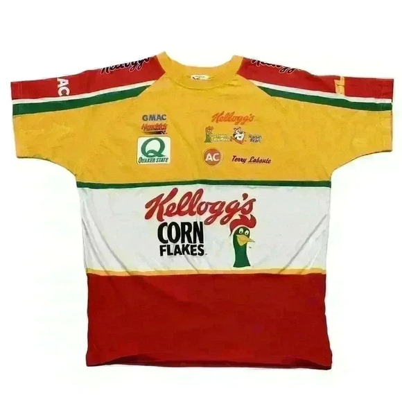 Chase Other - Vintage Terry Labonte Kellogg's Chase T-Shirt Size XL 1998 90s NASCAR Racing EUC